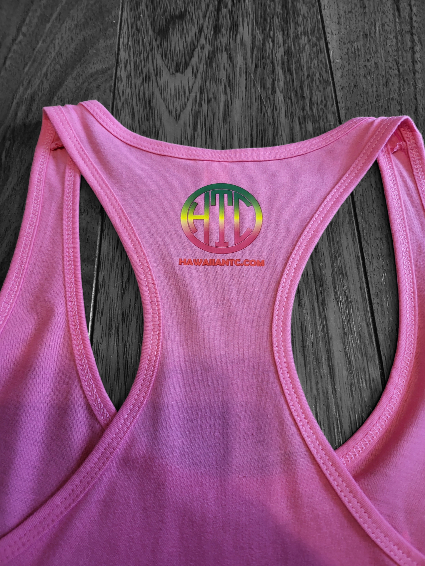 Womens Racerback Tanktops "Rasta Logo" (Pink)