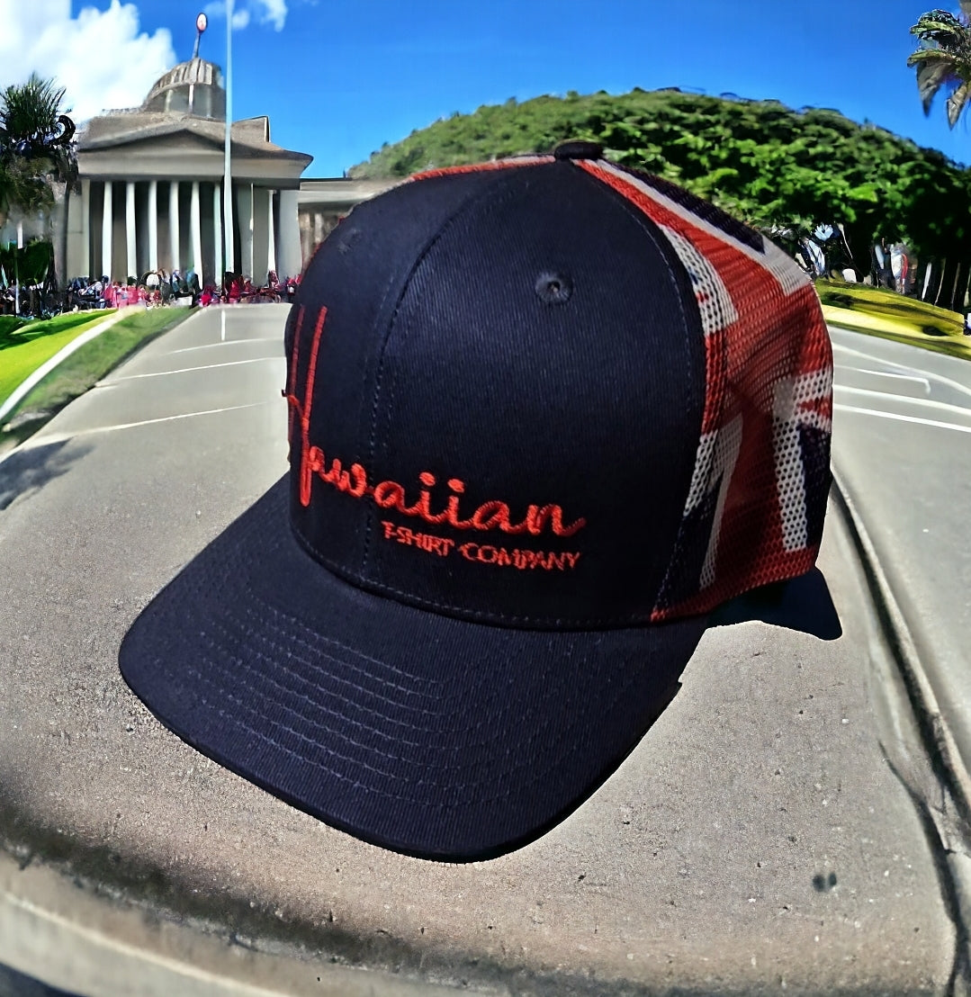 Hats "Hawaiian Flag Mesh" (Navy) Trucker Cap