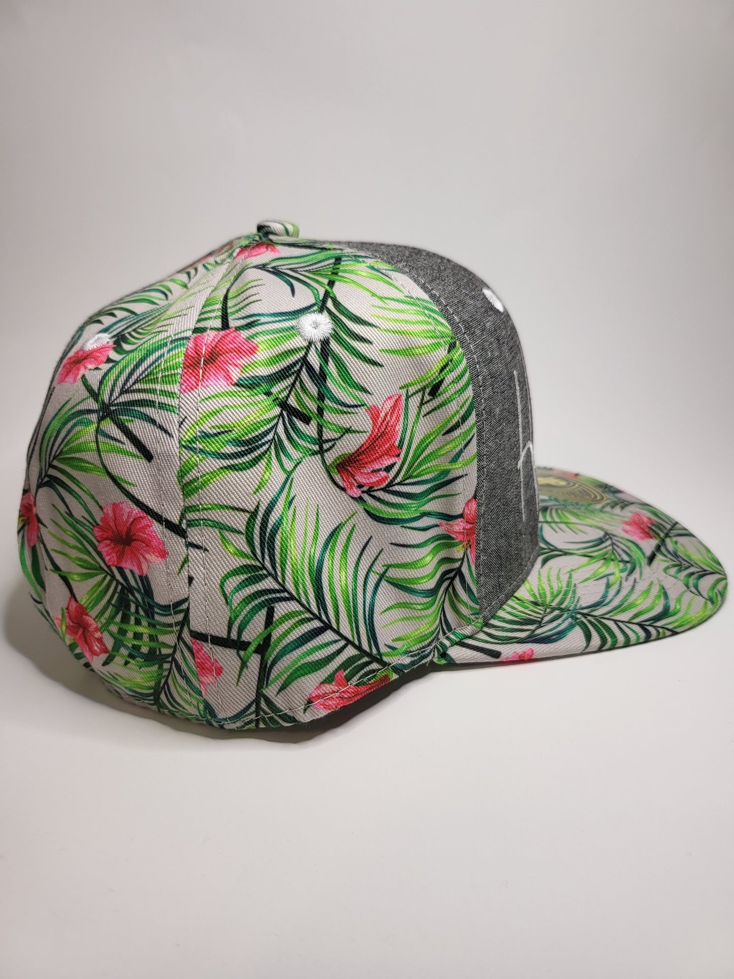 Hats "Denim & Floral" Flatbill Snapback