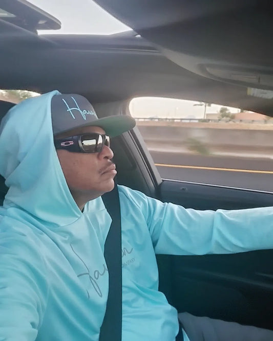 Sun Protection Hoodies (Aqua Blue)