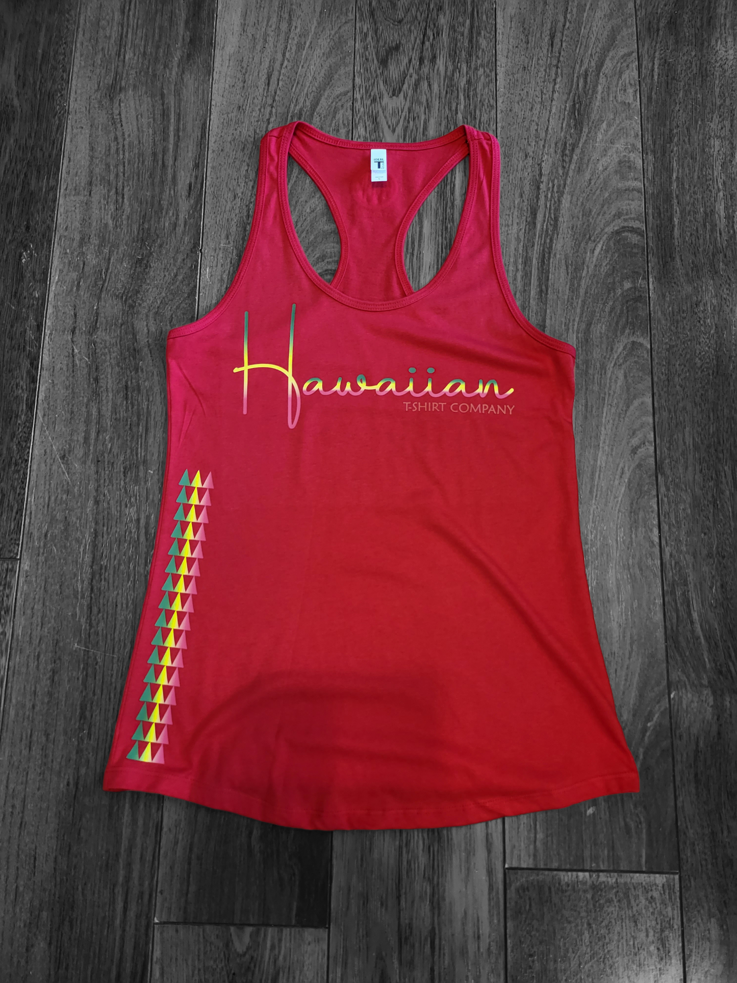 Womens Racerback Tanktops "Rasta Logo" (Red)