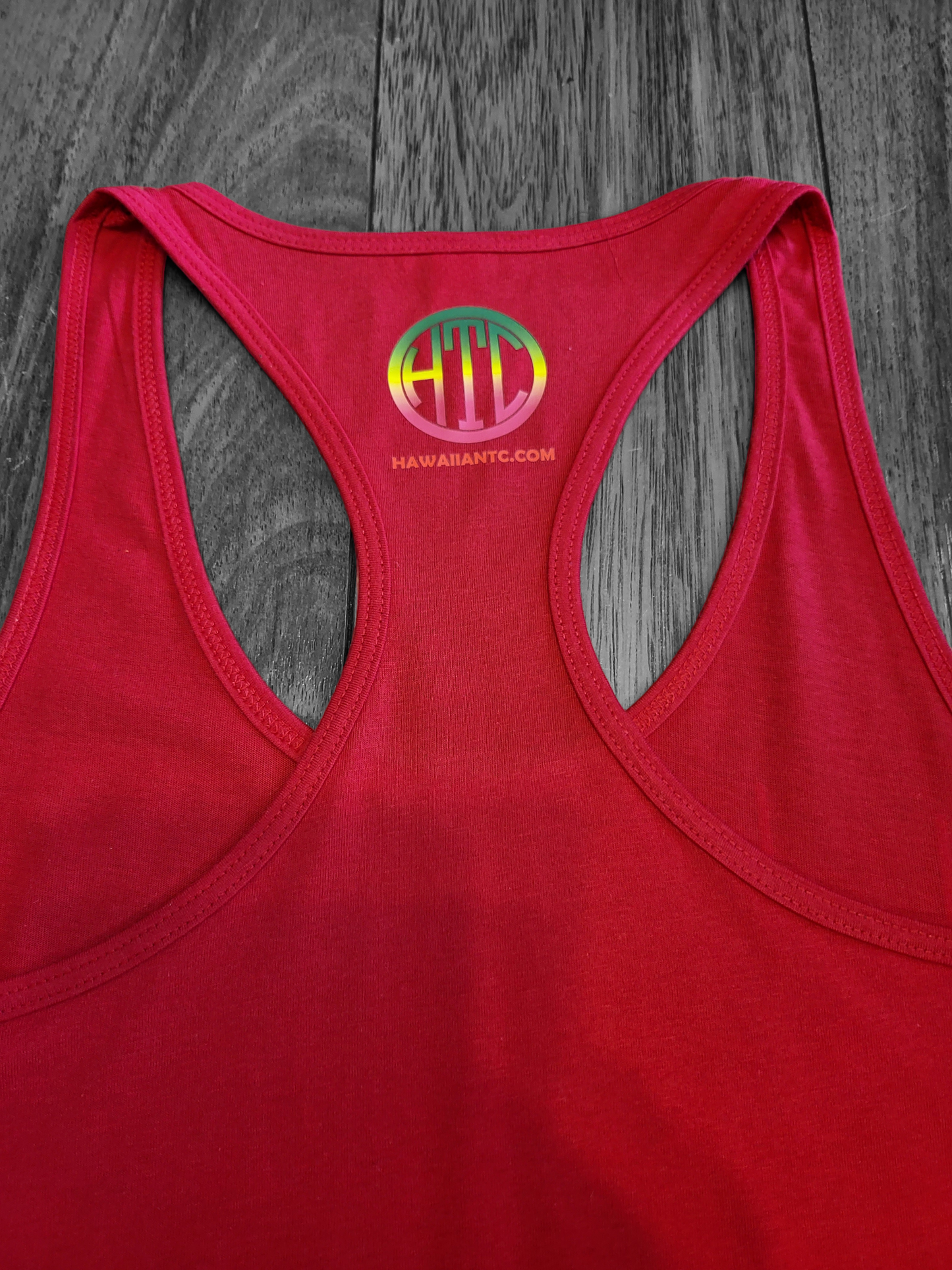 Womens Racerback Tanktops "Rasta Logo" (Red)