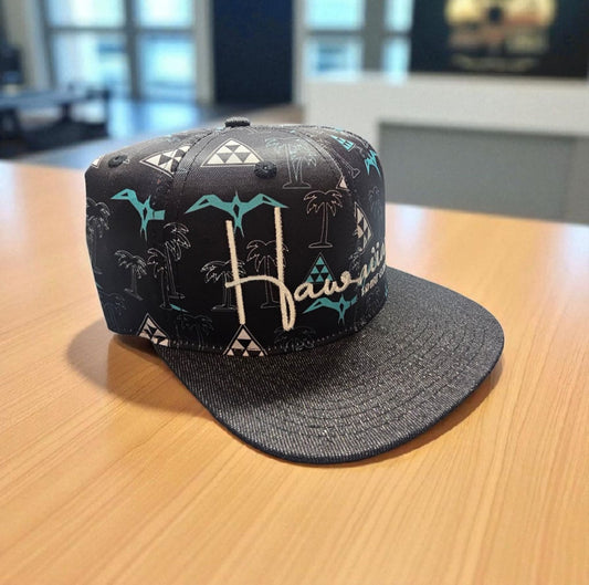 Hats "Black Iwa Design" Flatbill Snapback
